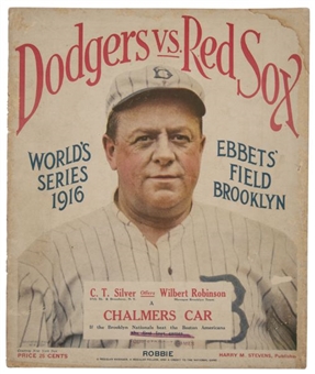 1916 World Series Ebbets Field Program